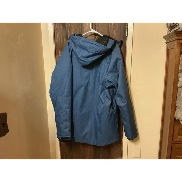 Iceburg Outerwear Men's Blue Winter Jacket Coat w/ Pockets, Powder Skirt Size XL - Picture 6 of 8